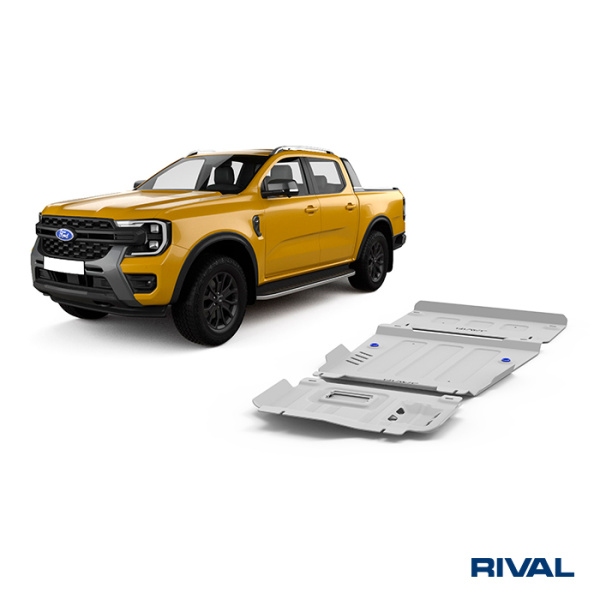 Skid Plate Set (Engine, Gearbox, Transfer Case) Ford Ranger Raptor 2022-; Ranger 2022-;  Volkswagen Amarok 2023-; 3 l. / diesel; 2 l. / diesel